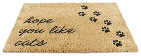 Rohožka z kokosového vlákna 40x60 cm Hope You Like Cats – Artsy Doormats