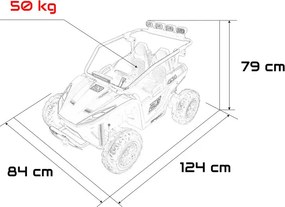 Elektrické autíčko Buggy TURBO 23 modré