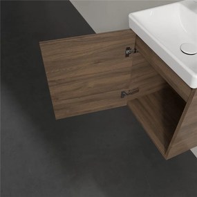 VILLEROY &amp; BOCH Avento závesná skrinka pod umývadlo, 1 dvierka, pánty vľavo, 430 x 352 x 514 mm, Arizona Oak, A88700VH