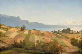 Obraz - Alexandre Calame, Swiss Landscape, reprodukcia (90x60 cm)