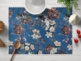 Biante Teflónové prestieranie na stôl TF-061 Kvety na modrom 30x40 cm