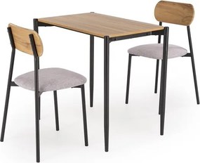 Jedálenský set Nandy (naturálna + čierna) (pre 2 osoby). Vlastná spoľahlivá doprava až k Vám domov. 1092410