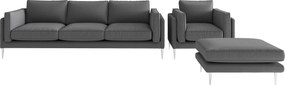 XXXLutz SEDACIA ZOSTAVA, textil, antracitová Livetastic - Online Only obývacie izby - 001968007405