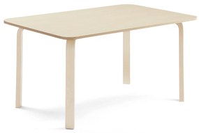 Stôl ELTON, 1400x800x640 mm, laminát - breza, breza