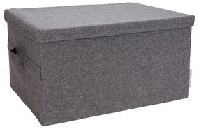 Sivý úložný box Bigso Box of Sweden Wanda, 34 x 25 cm