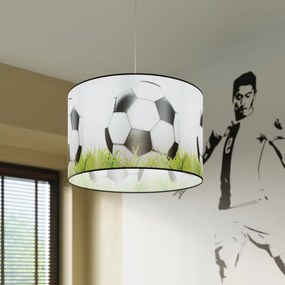 Detské závesné svietidlo Ball C, 1x plastové tienidlo so vzorom, (fi 40cm)
