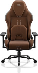 Herné látkové kreslo hnedé, Normal Size: Diablo X.One Prime Cinnamon Brown