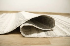 Koberec Cotton C102 Etno / kosoštvorce, krémový / sivý / béžový
