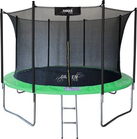 Trampolína s vnútornou sieťou 374 cm Gardenline - zelená