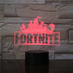 3Dmix 3DL-DRGB044 – 3D LED nočná lampa - Fortnite (Dual RGB)
