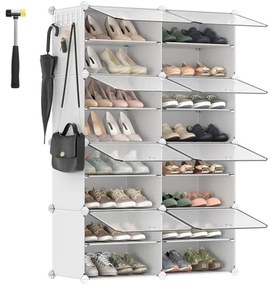 Modulárny regál s priehradkami BOXIFY biela