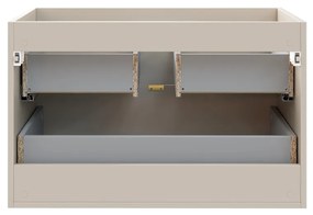 Závěsná skříňka Dalia Cashmere se zápustným umyvadlem 80 cm kašmír