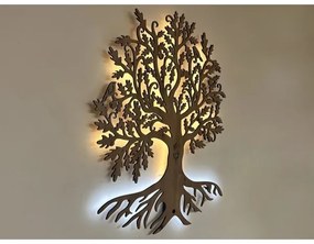 Li-Go 5739/DUB2 - LED Stmievateľná nástenná dekorácia LED/10W/230V 68x80 cm dub