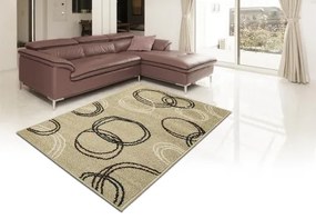 Koberce Breno Kusový koberec LOTTO 290/FM7Y, béžová, viacfarebná,133 x 190 cm
