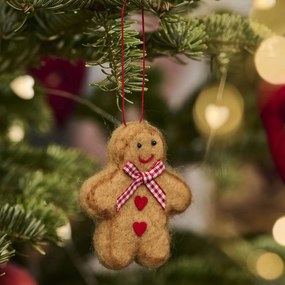 Ib Laursen Plstená ozdoba Gingerbread Couple Dievča