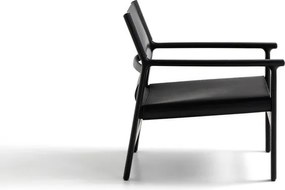 Čierne kožené kreslo Jan – Kave Home