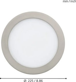 Eglo 33317 - LED RGBW stmievateľné zapustené stropné svietidlo FUEVA-C LED/15,6W/230V pr. 22,5 cm