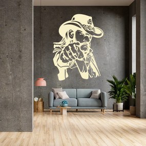 Veselá Stena Samolepka Lemmy Kilmister Farba: béžová, Veľkosť: 60 x 80 cm