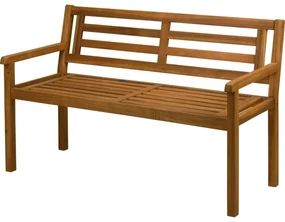 Záhradná lavica Alissa, akáciové drevo, 120 x 57 cm x v. 75 cm