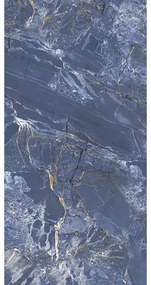 Dlažba imitácia mramoru Blue Lava 100x200 cm