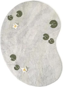 Svetlosivý bavlnený detský hrací koberec 130x170 cm Swan Lake – Lorena Canals