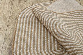 Koberec ORGANIC 1835 geometrický, krémový / naturálny