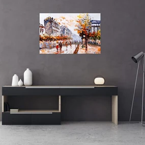 Obraz - Život v meste (90x60 cm)