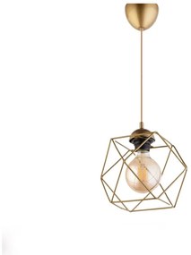 Závesné svietidlo v zlatej farbe s kovovým tienidlom – Opviq lights