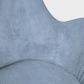 Kreslo LUNAIRE menčestrové, modré 710094