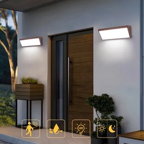 Brilagi - LED vonkajšie nástenné svietidlo TRIANGLE LED/42W/230V 3000/4000/6500K hnedá IP65