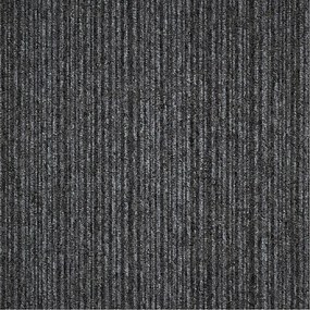 Tapibel, Kobercový štvorec Coral Lines 60345-50 šedo-čierny 50 x 50 cm, chodba / predsieň