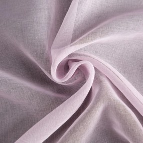 Ružová záclona na páske ALMINA s brmbolcami 140x270 cm