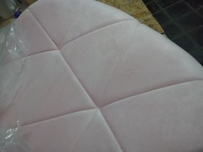 AKCE Púdrovo ružové kancelárske kreslo AVOLA VELVET II. akosť