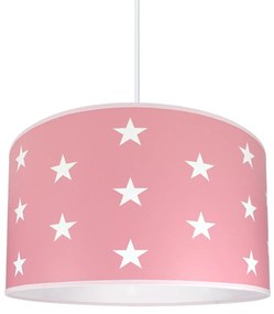 LAMPDAR Detský luster STARS PINK 1xE27/60W/230V SA0304