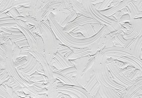 Fototapeta – Biele ťahy štetcom (147x102 cm)