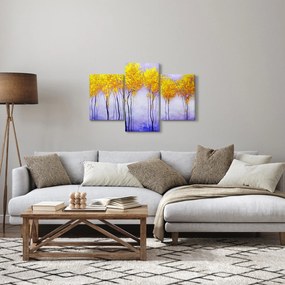 Obraz žltých stromov (90x60 cm)