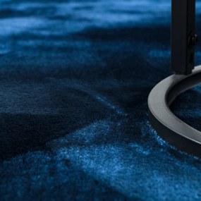 Dywany Łuszczów, Kusový koberec Visco Rabbit Dark blue 10 kruh, 160x160 (priemer) kruh, modrá, detská izba