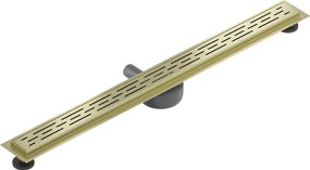 Mexen Flat 360° M01 sprchový žľab 80 cm, zlatá matná, 1A20080-40