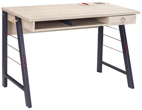Malý študentský stôl Lincoln - dub/tmavo modrá