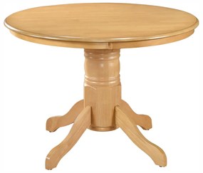 Jedálenský stôl, okrúhly, dub svetlý, priemer 106 cm, TABLOS