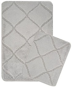Svetlosivé kúpeľňové predložky v súprave 2 ks 50x80 cm Cizgili – Foutastic