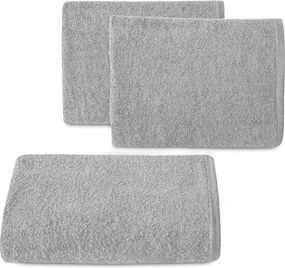 FROTÉ UTERÁK SMOOTH SADA 3KS 50X100 CM SIVÁ