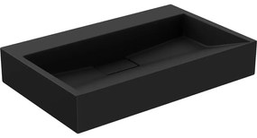 Mexen Ava, umývadlo na dosku z konglomerátu B/O 60 x 38 cm, čierna matná, 23016070