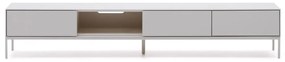 Biely TV stolík 195x35 cm Vedrana – Kave Home