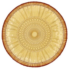 Oranžový sklenený servírovací tanier ø 30 cm Kusintha – Bitz