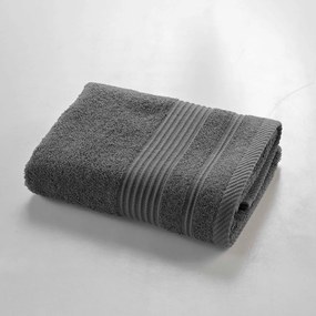 Tmavosivý froté bavlnený uterák 50x90 cm Tendresse – douceur d'intérieur