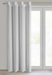 ZÁCLONA NA KRÚŽKOCH ARIADNA1 140X250 CM BIELA