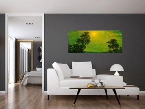 Obraz - Imitator of Ralph Albert Blakelock, Moonlight, reprodukcia (120x50 cm)