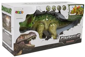 LEAN TOYS Dinosaurus Triceratops na batérie - zelený