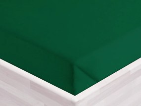 Biante Bavlnené prestieradlo/plachta Moni MOD-514 Tmavo zelené 140 x 260 cm
